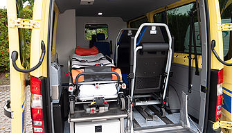 2 x Tragestuhl und Fahrtragensystem Krankentransporter Mercedes-Benz Sprinter 316 CDI